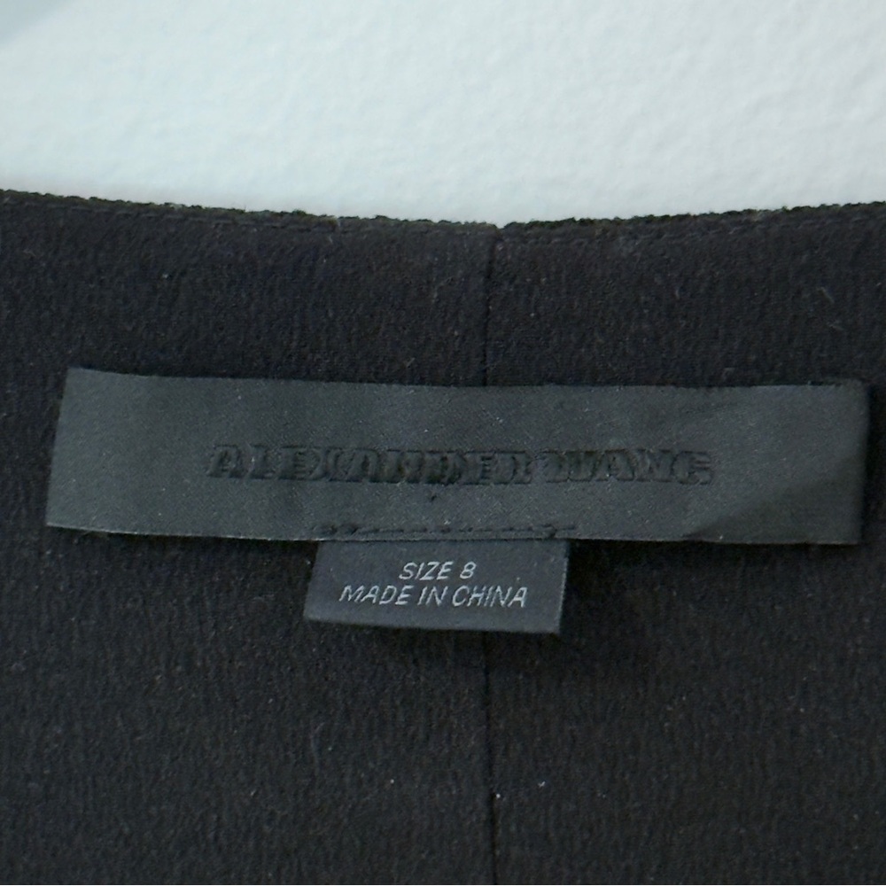 Alexander Wang Black Crew Neck Long Sleeve Top US8 ($580) - Picture 3 of 6